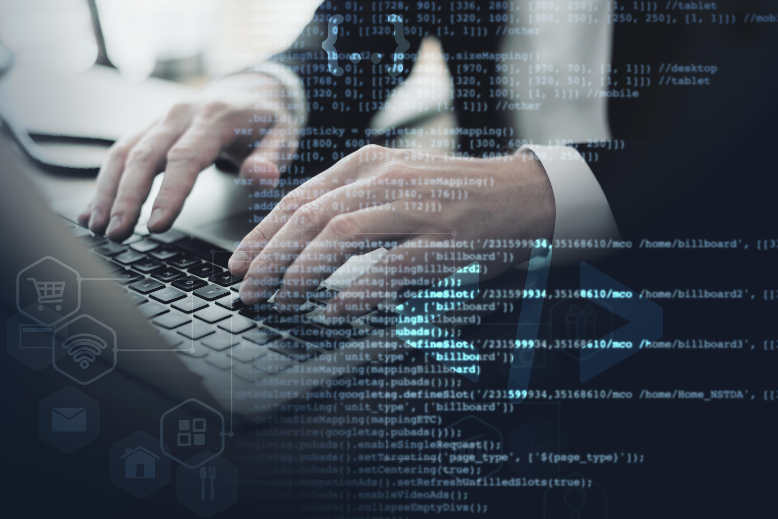 concepto de collage html y css con persona